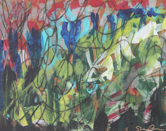 5 Measures of Prokofiev - Original Abstract Painting on Paper