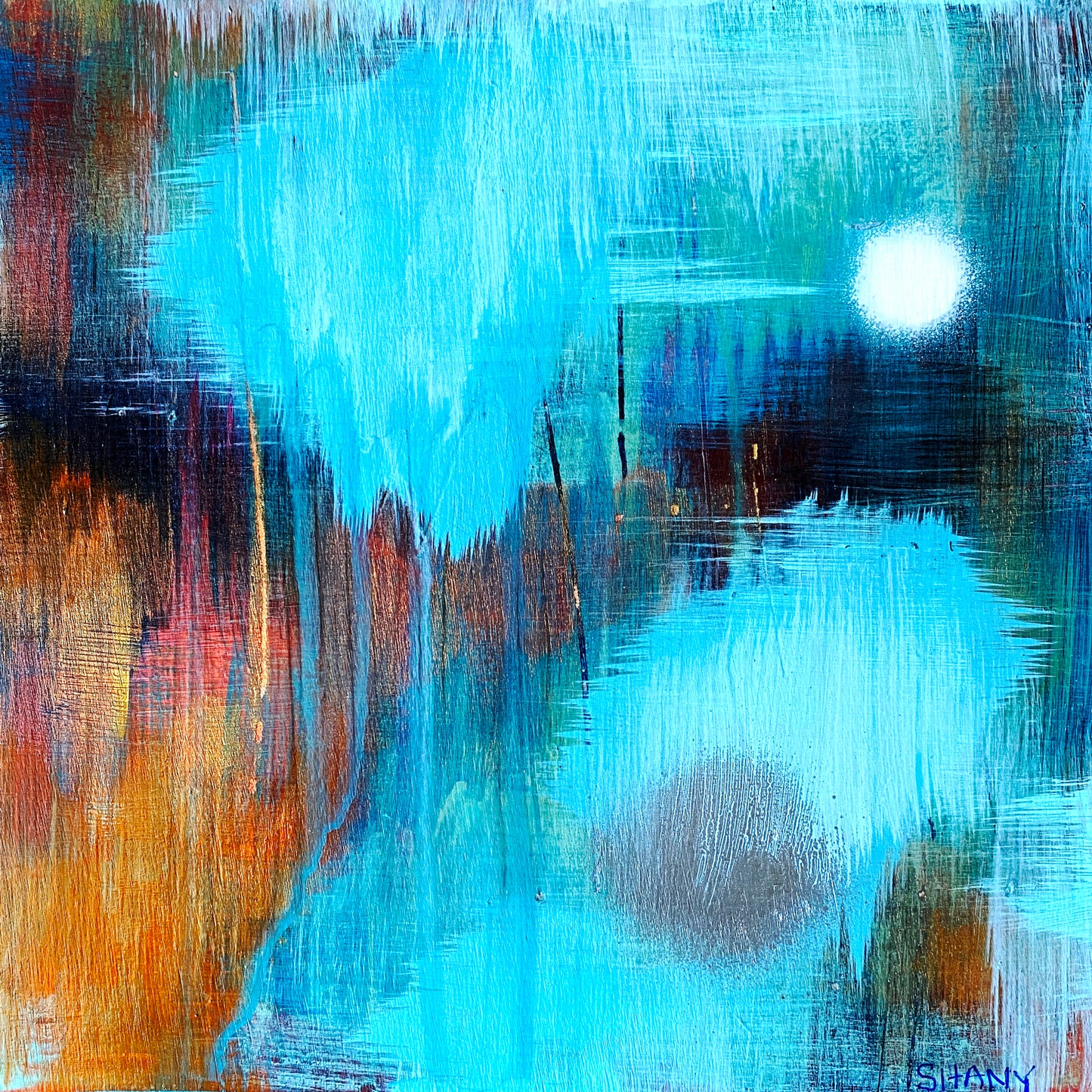 Untitled (40 Guitar Classics) - Acrylic on wood panel
