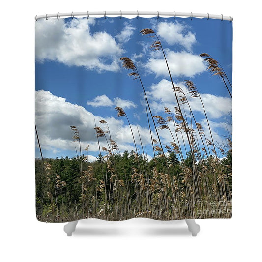 Berkshires Flying Grass - Shower Curtain