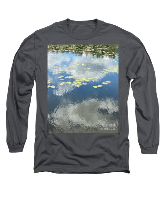 Berkshires Lily Pads 1 - Pond Freshwater - Signs of Spring - Long Sleeve T-Shirt