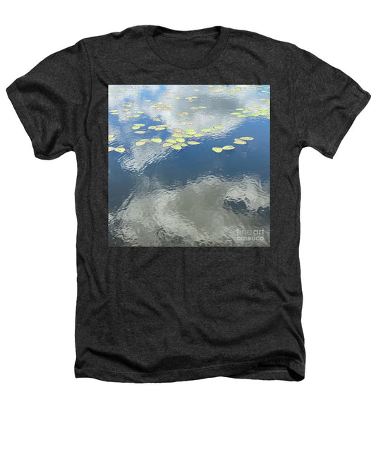 Berkshires Lily Pads 2 - Pond Lake Sky Reflection - Heathers T-Shirt