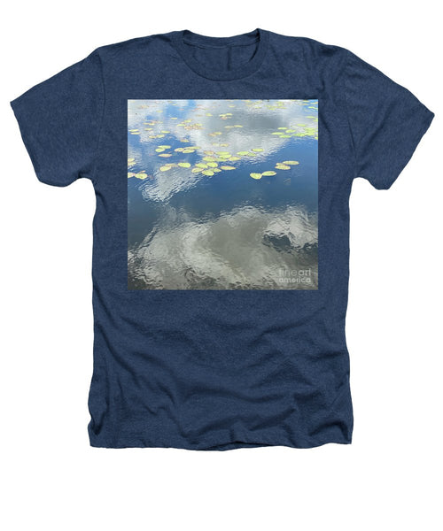 Berkshires Lily Pads 2 - Pond Lake Sky Reflection - Heathers T-Shirt