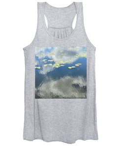 Berkshires Lily Pads 2 - Pond Lake Sky Reflection - Women's Tank Top