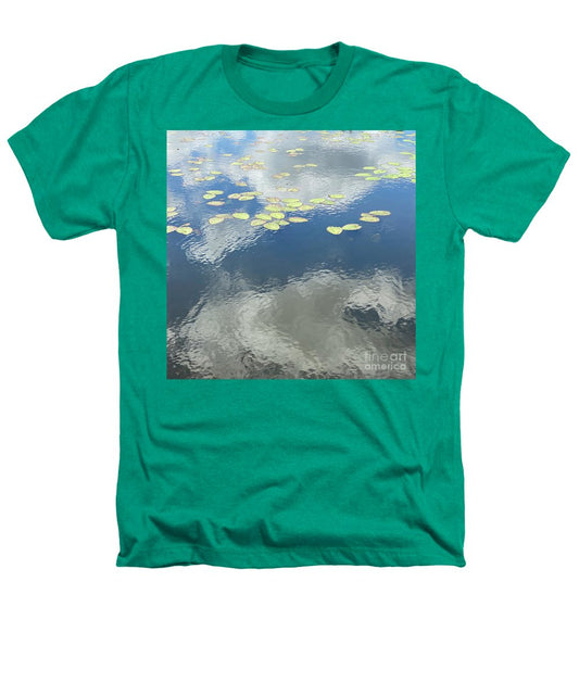 Berkshires Lily Pads 2 - Pond Lake Sky Reflection - Heathers T-Shirt