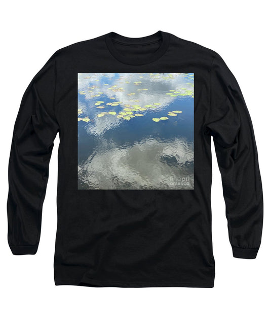 Berkshires Lily Pads 2 - Pond Lake Sky Reflection - Long Sleeve T-Shirt