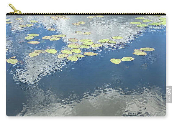 Berkshires Lily Pads 2 - Pond Lake Sky Reflection - Zip Pouch
