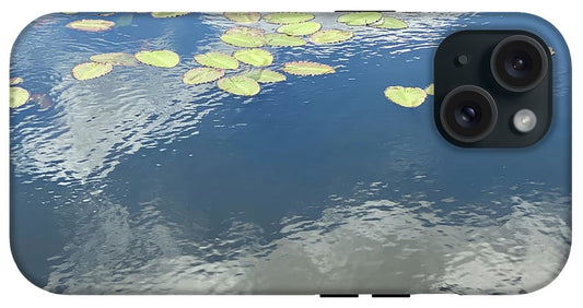 Berkshires Lily Pads 2 - Pond Lake Sky Reflection - Phone Case