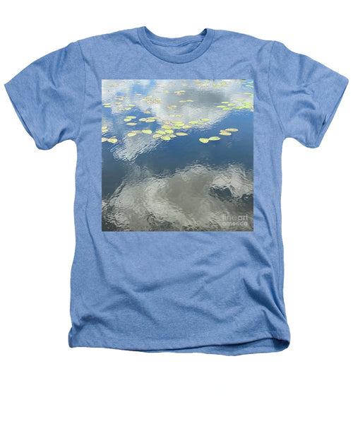 Berkshires Lily Pads 2 - Pond Lake Sky Reflection - Heathers T-Shirt