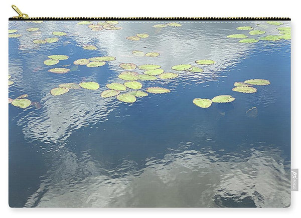 Berkshires Lily Pads 2 - Pond Lake Sky Reflection - Zip Pouch