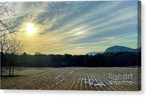 Berkshires - Morning at Gould Meadows - Field Sunrise - Canvas Print