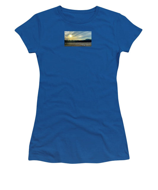Berkshires - Morning at Gould Meadows - Field Sunrise - Women's T-Shirt