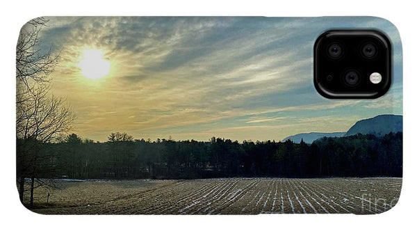 Berkshires - Morning at Gould Meadows - Field Sunrise - Phone Case