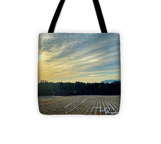 Berkshires - Morning at Gould Meadows - Field Sunrise - Tote Bag