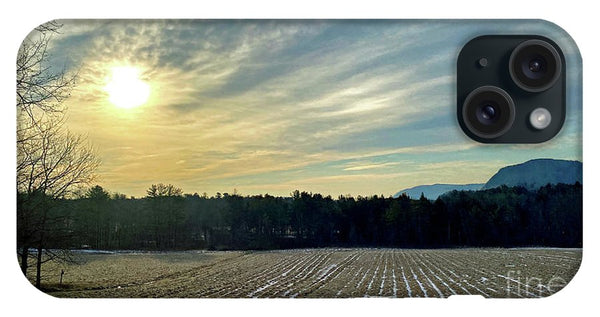 Berkshires - Morning at Gould Meadows - Field Sunrise - Phone Case