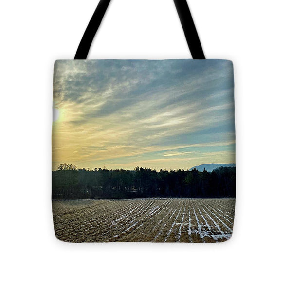 Berkshires - Morning at Gould Meadows - Field Sunrise - Tote Bag