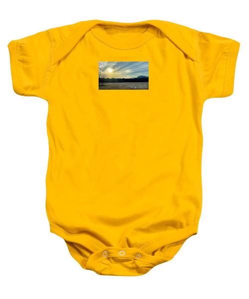 Berkshires - Morning at Gould Meadows - Field Sunrise - Baby Onesie