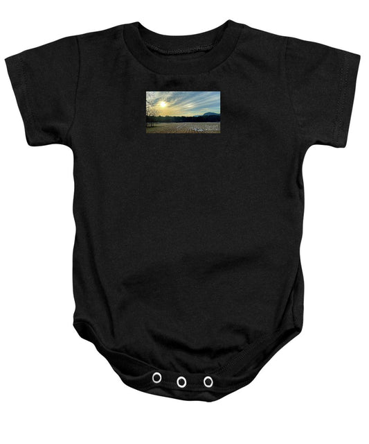 Berkshires - Morning at Gould Meadows - Field Sunrise - Baby Onesie