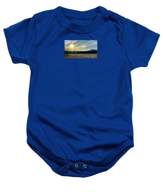 Berkshires - Morning at Gould Meadows - Field Sunrise - Baby Onesie