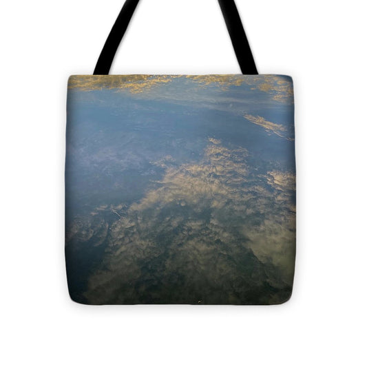 Berkshires Pond Reflection - Lake Sky Clouds - Tote Bag