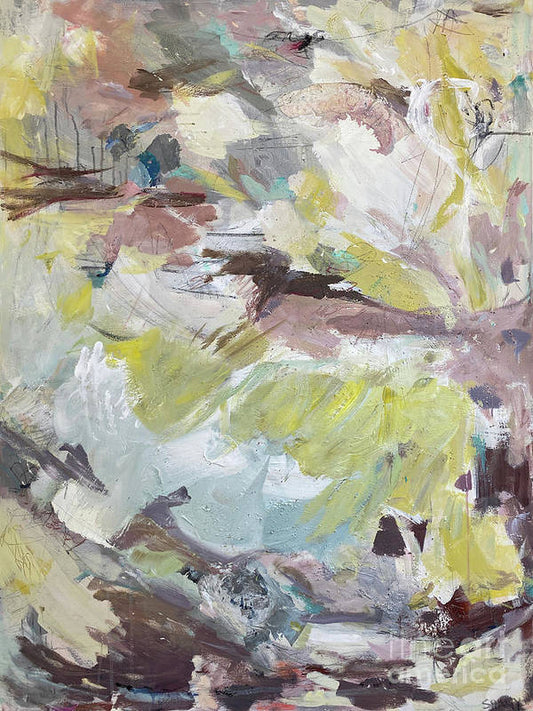 Brahms Symphony No. 1 - Abstract Expressionism Large Painting - Art Print