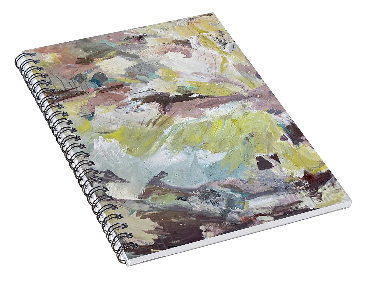 Brahms Symphony No. 1 - Abstract Expressionism Large Painting - Spiral Notebook
