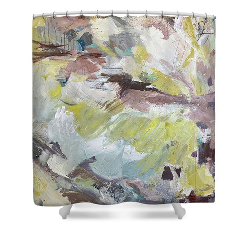 Brahms Symphony No. 1 - Abstract Expressionism Large Painting - Shower Curtain