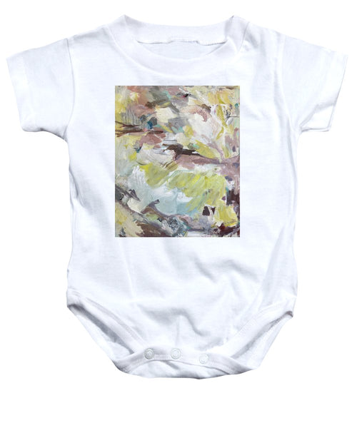 Brahms Symphony No. 1 - Abstract Expressionism Large Painting - Baby Onesie