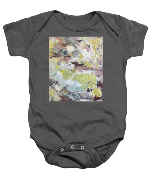 Brahms Symphony No. 1 - Abstract Expressionism Large Painting - Baby Onesie