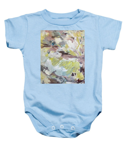 Brahms Symphony No. 1 - Abstract Expressionism Large Painting - Baby Onesie