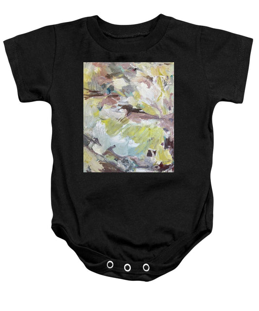 Brahms Symphony No. 1 - Abstract Expressionism Large Painting - Baby Onesie