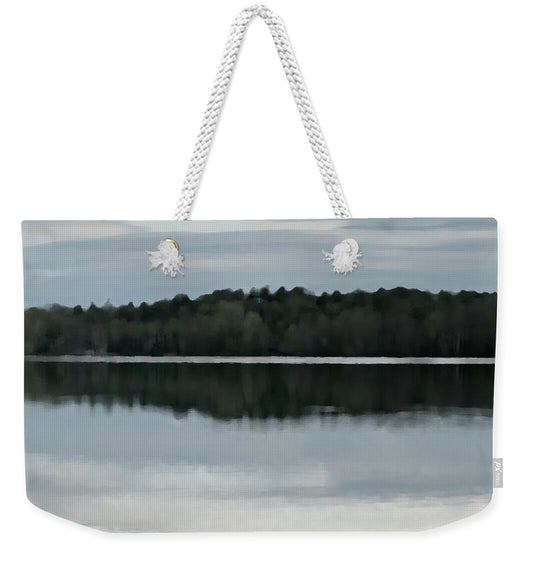 Berkshires - Stockbridge Bowl Fantasy - Lake Mahkeenac Grey - Weekender Tote Bag