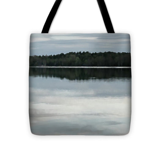 Berkshires - Stockbridge Bowl Fantasy - Lake Mahkeenac Grey - Tote Bag