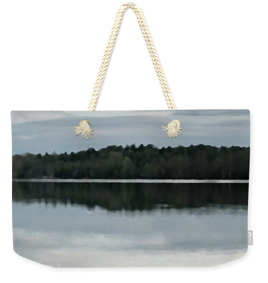Berkshires - Stockbridge Bowl Fantasy - Lake Mahkeenac Grey - Weekender Tote Bag