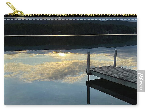 Berkshires - Last Boat 2 - Lake Sunset Summer Stockbridge - Zip Pouch