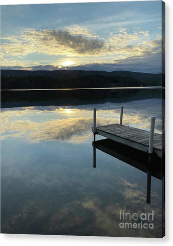 Berkshires - Last Boat 2 - Lake Sunset Summer Stockbridge - Acrylic Print