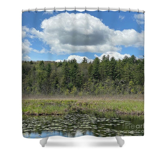Berkshires - Stockbridge Lily Pads 5 - Shower Curtain