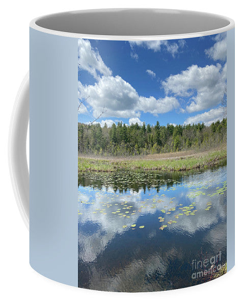 Berkshires Lily Pads 3 - Pond Lake Forest Pines Grass Spring - Mug